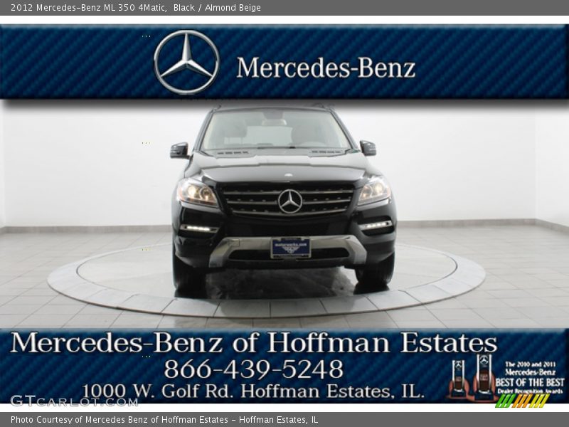 Black / Almond Beige 2012 Mercedes-Benz ML 350 4Matic