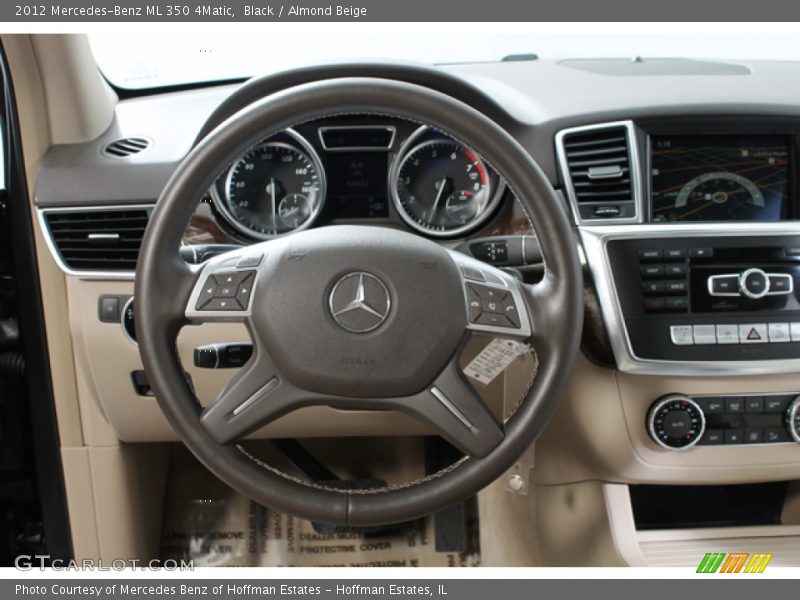 Black / Almond Beige 2012 Mercedes-Benz ML 350 4Matic