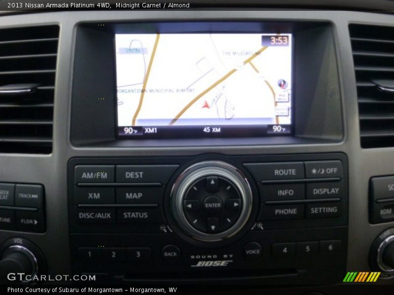 Midnight Garnet / Almond 2013 Nissan Armada Platinum 4WD