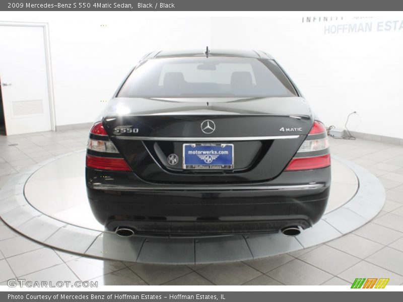 Black / Black 2009 Mercedes-Benz S 550 4Matic Sedan