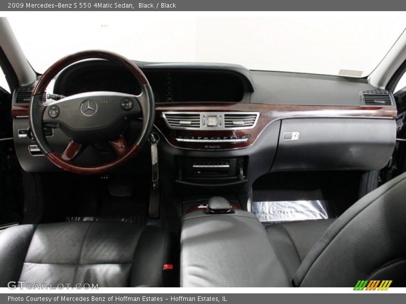 Black / Black 2009 Mercedes-Benz S 550 4Matic Sedan