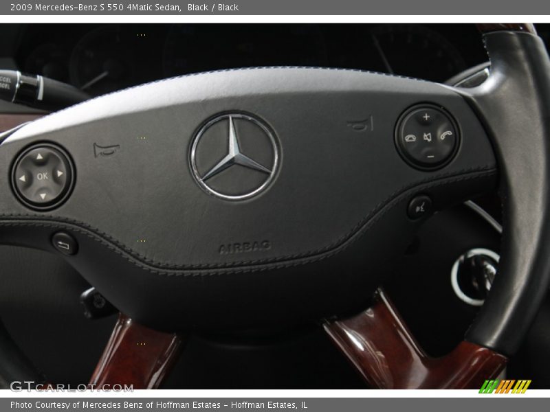 Black / Black 2009 Mercedes-Benz S 550 4Matic Sedan