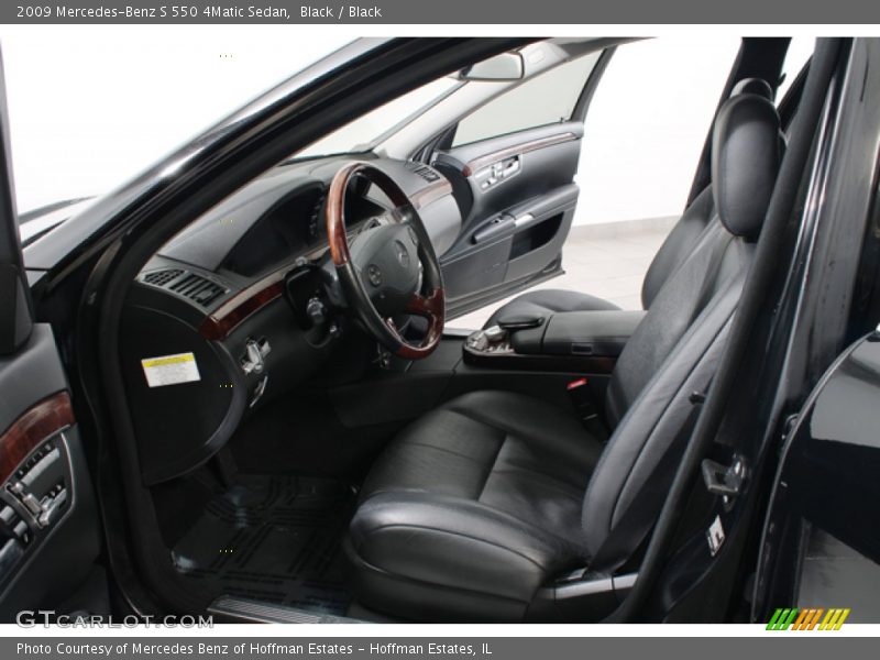 Black / Black 2009 Mercedes-Benz S 550 4Matic Sedan