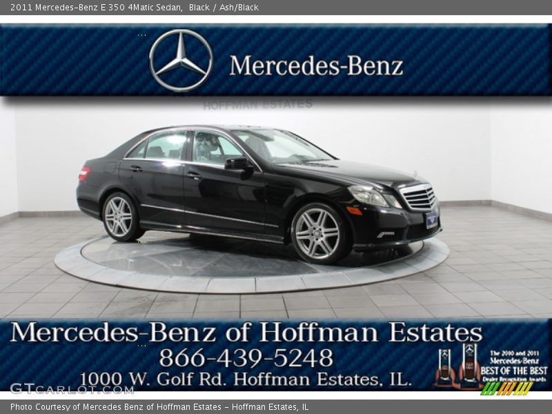 Black / Ash/Black 2011 Mercedes-Benz E 350 4Matic Sedan