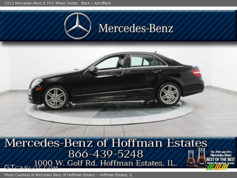 Black / Ash/Black 2011 Mercedes-Benz E 350 4Matic Sedan