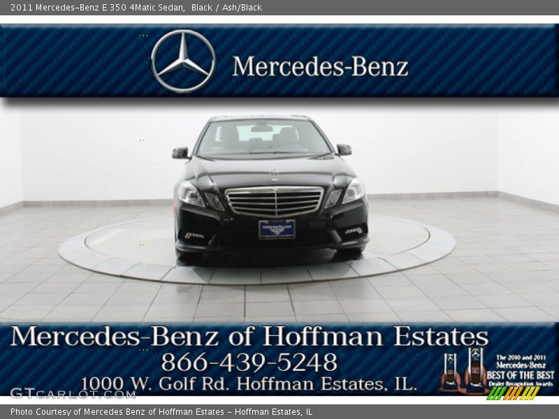 Black / Ash/Black 2011 Mercedes-Benz E 350 4Matic Sedan