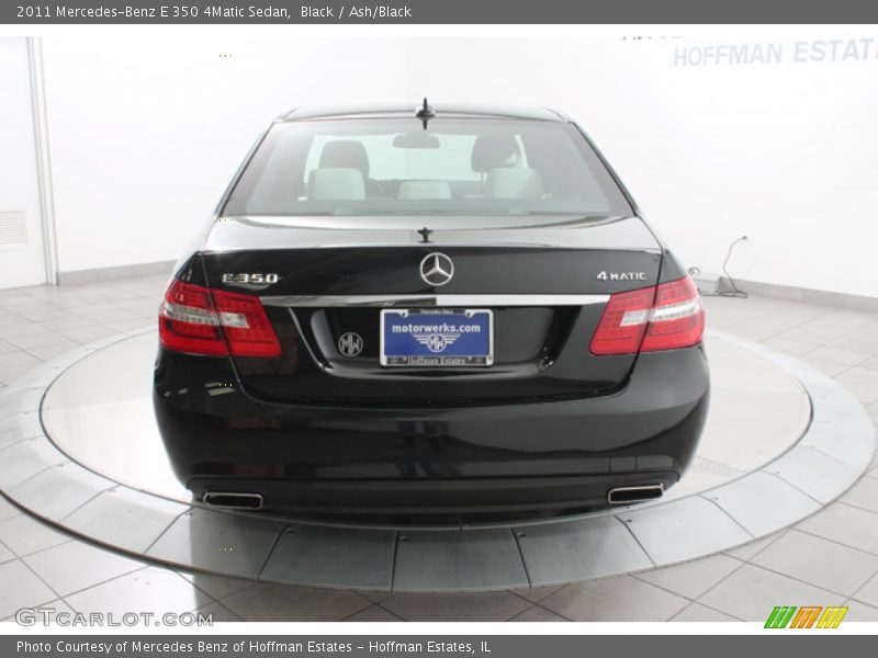 Black / Ash/Black 2011 Mercedes-Benz E 350 4Matic Sedan