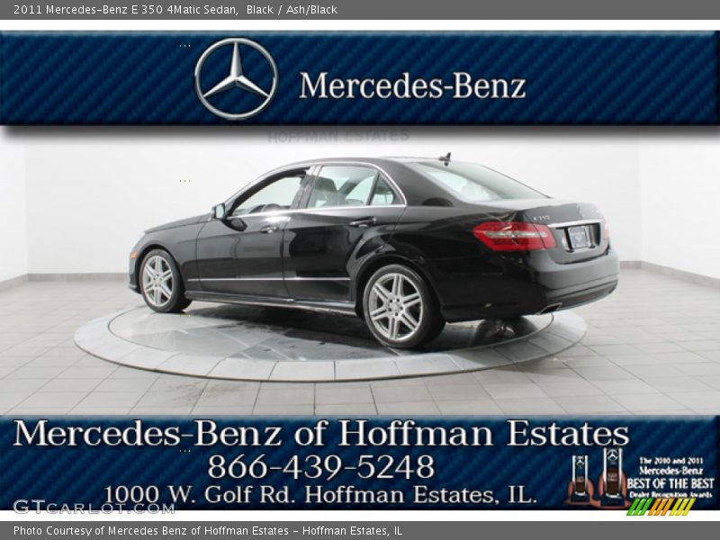 Black / Ash/Black 2011 Mercedes-Benz E 350 4Matic Sedan