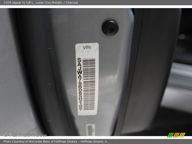 Lunar Grey Metallic / Charcoal 2008 Jaguar XJ XJ8 L