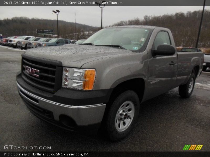 Steel Gray Metallic / Dark Titanium 2013 GMC Sierra 1500 Regular Cab 4x4