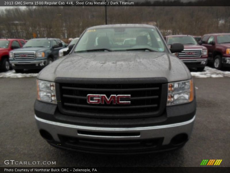 Steel Gray Metallic / Dark Titanium 2013 GMC Sierra 1500 Regular Cab 4x4