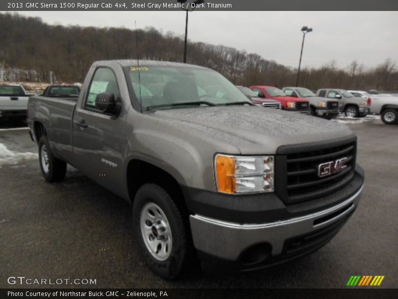 Steel Gray Metallic / Dark Titanium 2013 GMC Sierra 1500 Regular Cab 4x4