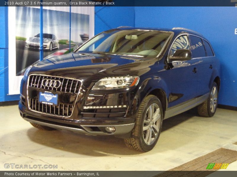 Orca Black Metallic / Black 2010 Audi Q7 3.6 Premium quattro