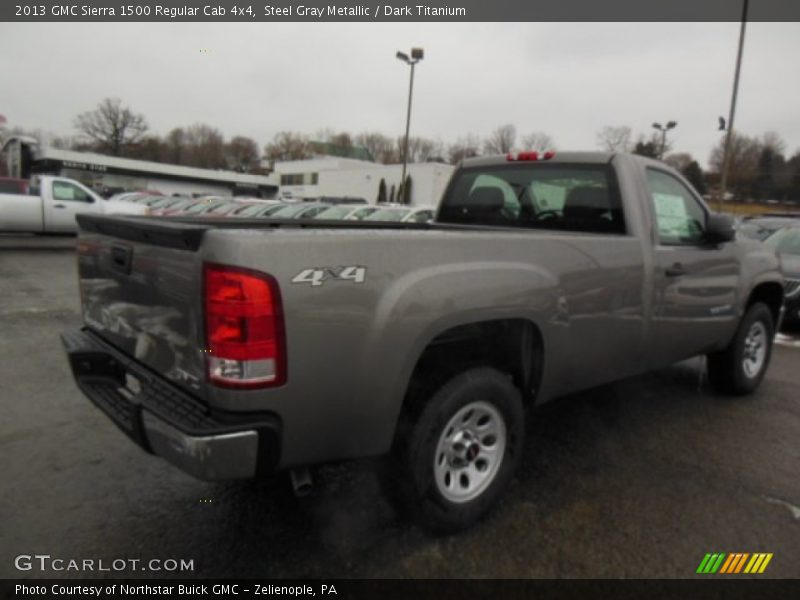 Steel Gray Metallic / Dark Titanium 2013 GMC Sierra 1500 Regular Cab 4x4