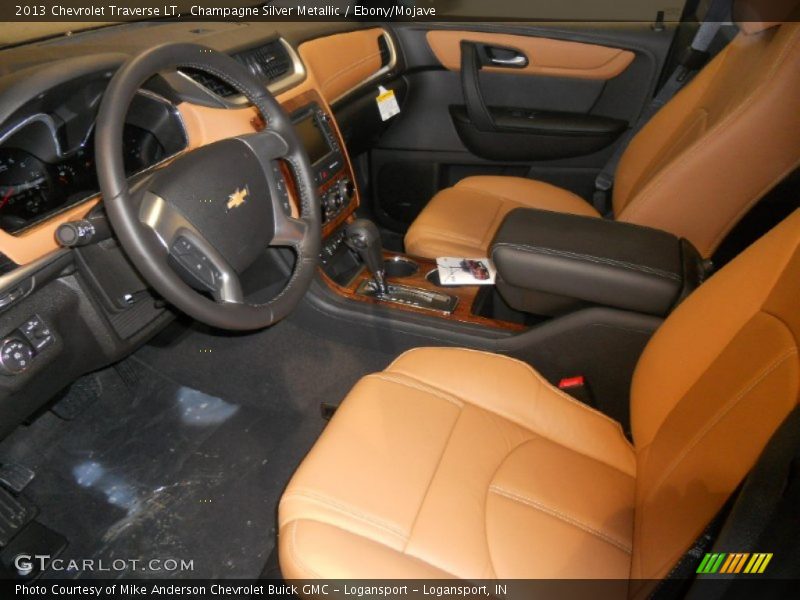 Champagne Silver Metallic / Ebony/Mojave 2013 Chevrolet Traverse LT