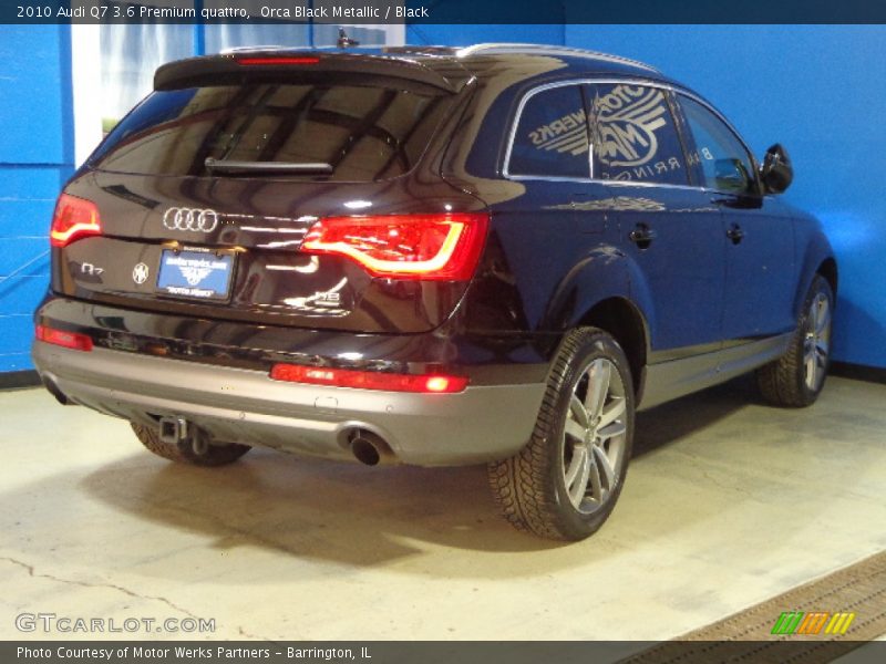 Orca Black Metallic / Black 2010 Audi Q7 3.6 Premium quattro