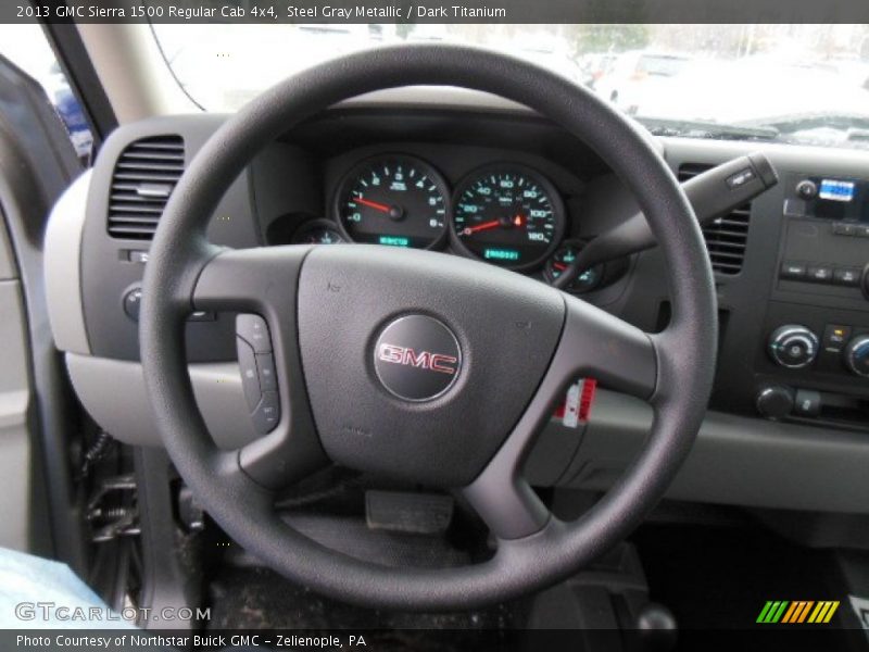 Steel Gray Metallic / Dark Titanium 2013 GMC Sierra 1500 Regular Cab 4x4