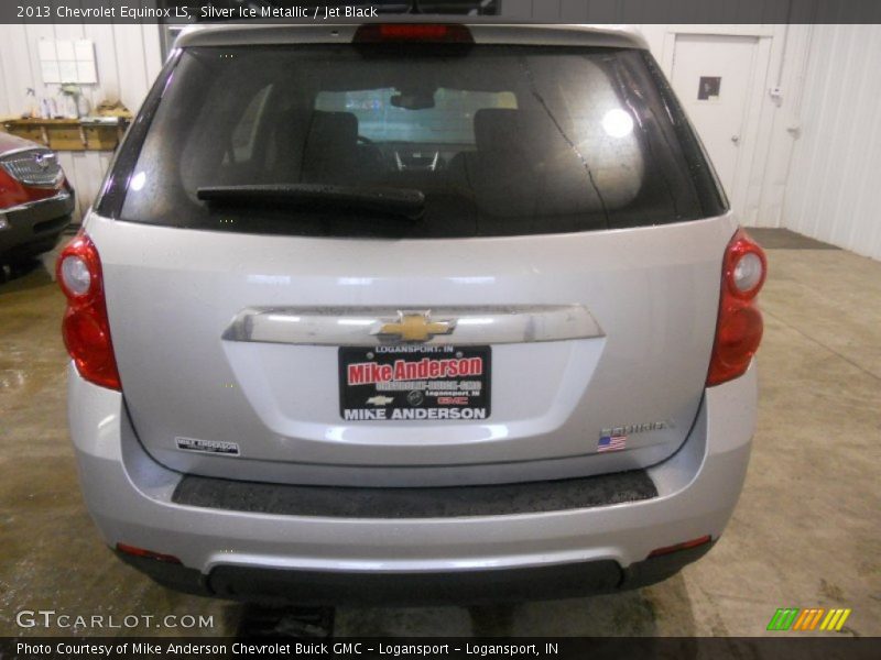 Silver Ice Metallic / Jet Black 2013 Chevrolet Equinox LS
