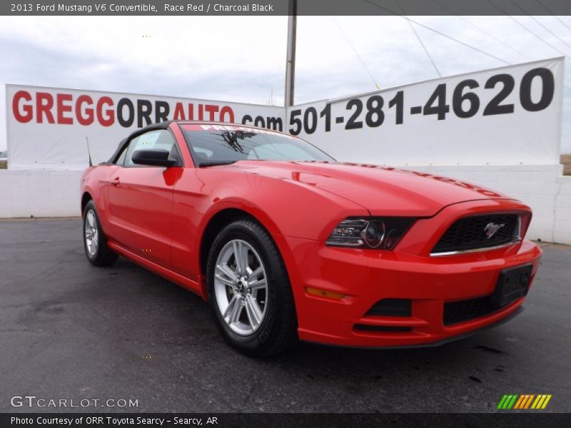 Race Red / Charcoal Black 2013 Ford Mustang V6 Convertible