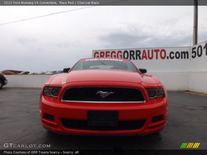 Race Red / Charcoal Black 2013 Ford Mustang V6 Convertible