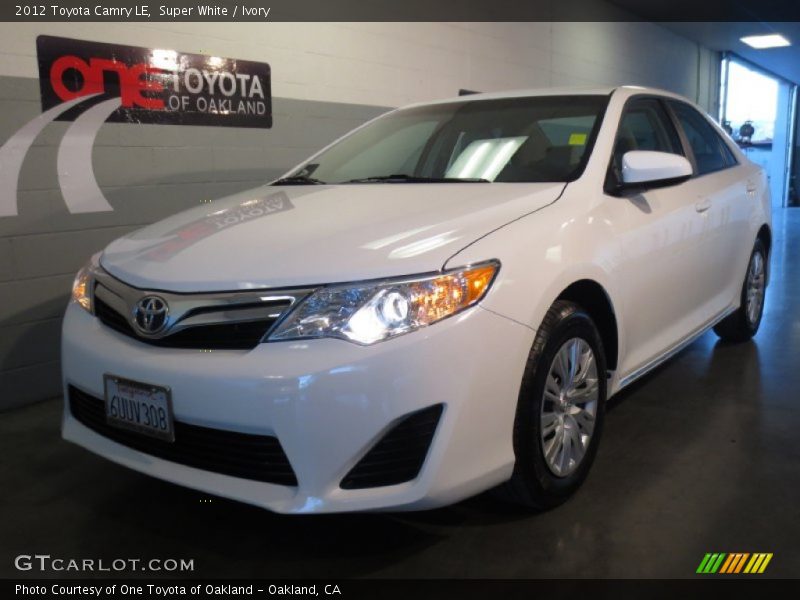 Super White / Ivory 2012 Toyota Camry LE