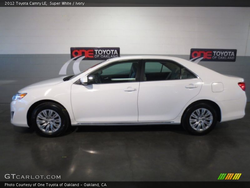 Super White / Ivory 2012 Toyota Camry LE