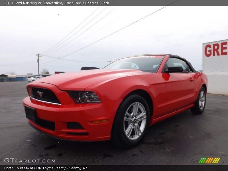 Race Red / Charcoal Black 2013 Ford Mustang V6 Convertible
