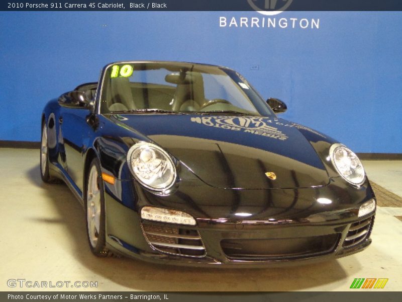 Black / Black 2010 Porsche 911 Carrera 4S Cabriolet