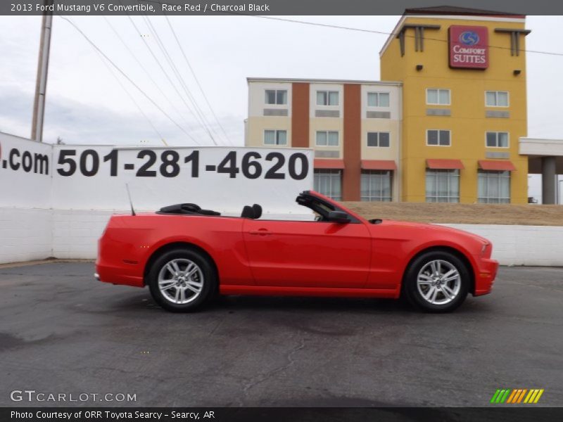 Race Red / Charcoal Black 2013 Ford Mustang V6 Convertible