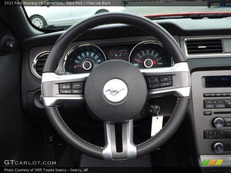 Race Red / Charcoal Black 2013 Ford Mustang V6 Convertible