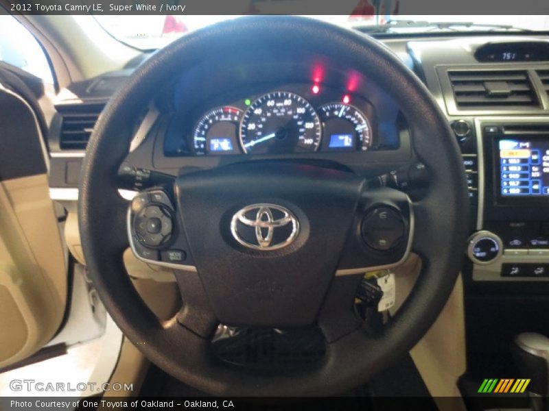 Super White / Ivory 2012 Toyota Camry LE