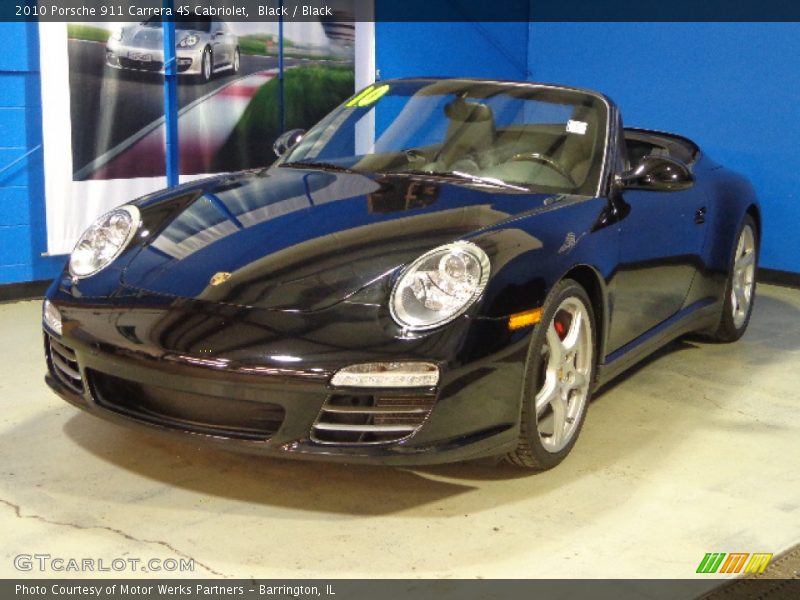 Black / Black 2010 Porsche 911 Carrera 4S Cabriolet