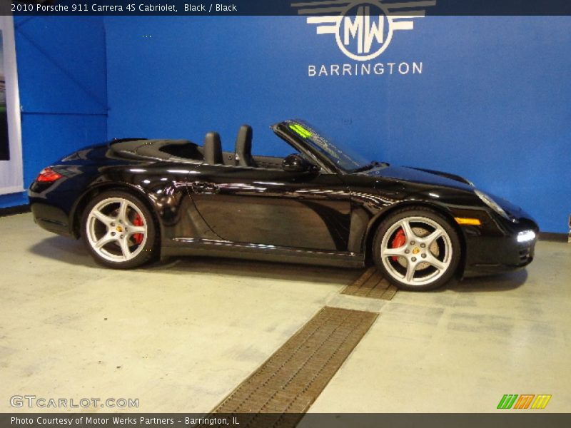 Black / Black 2010 Porsche 911 Carrera 4S Cabriolet