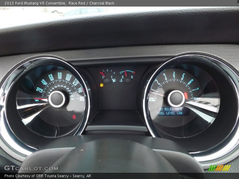 Race Red / Charcoal Black 2013 Ford Mustang V6 Convertible