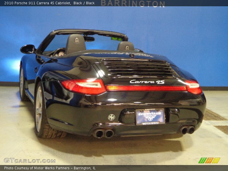 Black / Black 2010 Porsche 911 Carrera 4S Cabriolet