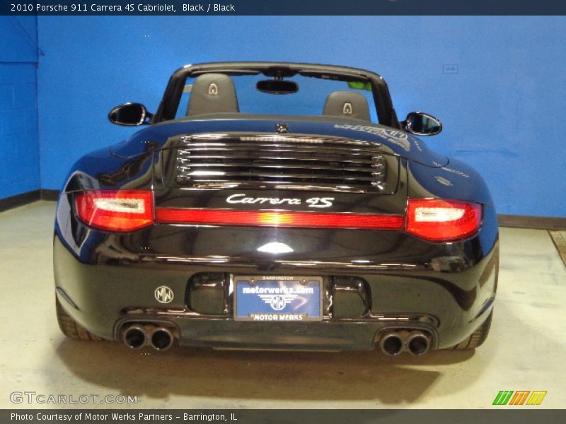 Black / Black 2010 Porsche 911 Carrera 4S Cabriolet