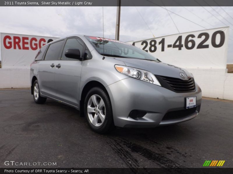 Silver Sky Metallic / Light Gray 2011 Toyota Sienna