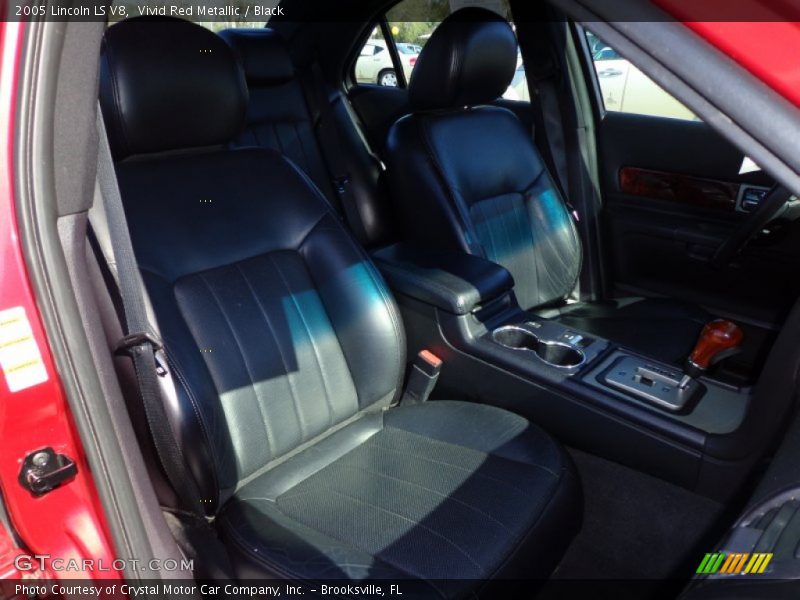 Vivid Red Metallic / Black 2005 Lincoln LS V8