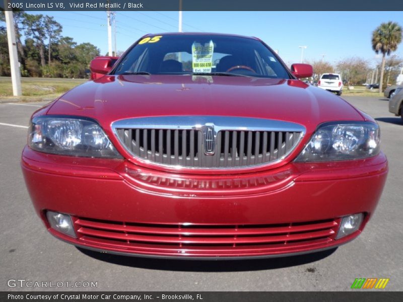 Vivid Red Metallic / Black 2005 Lincoln LS V8