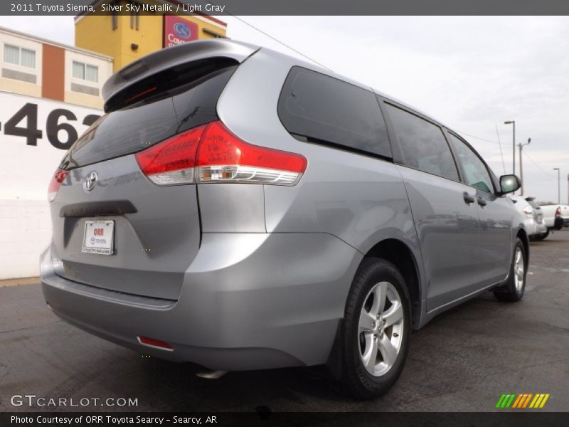 Silver Sky Metallic / Light Gray 2011 Toyota Sienna