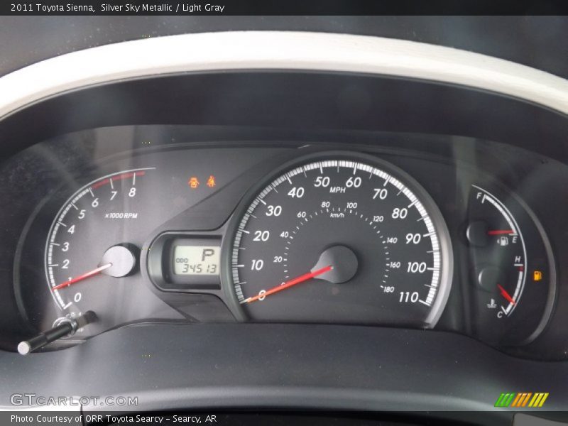 Silver Sky Metallic / Light Gray 2011 Toyota Sienna
