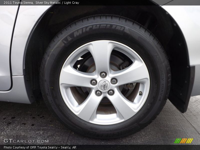 Silver Sky Metallic / Light Gray 2011 Toyota Sienna