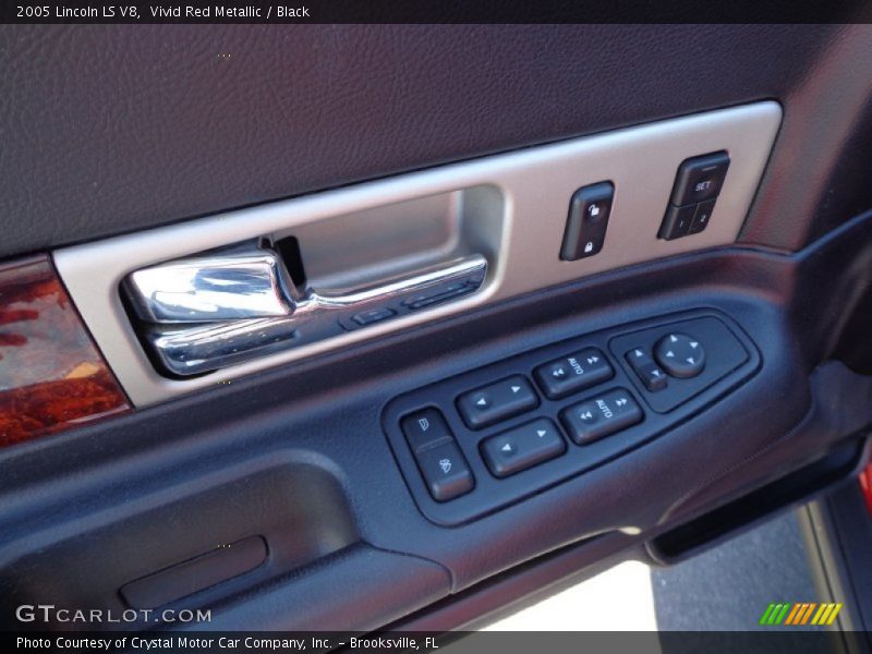 Vivid Red Metallic / Black 2005 Lincoln LS V8