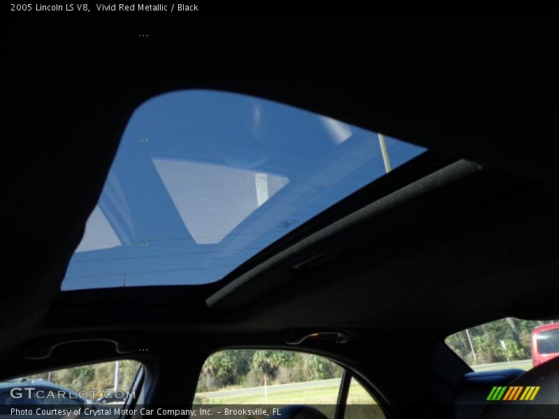 Vivid Red Metallic / Black 2005 Lincoln LS V8
