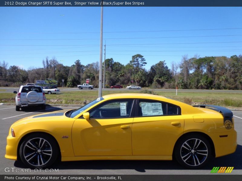 Stinger Yellow / Black/Super Bee Stripes 2012 Dodge Charger SRT8 Super Bee
