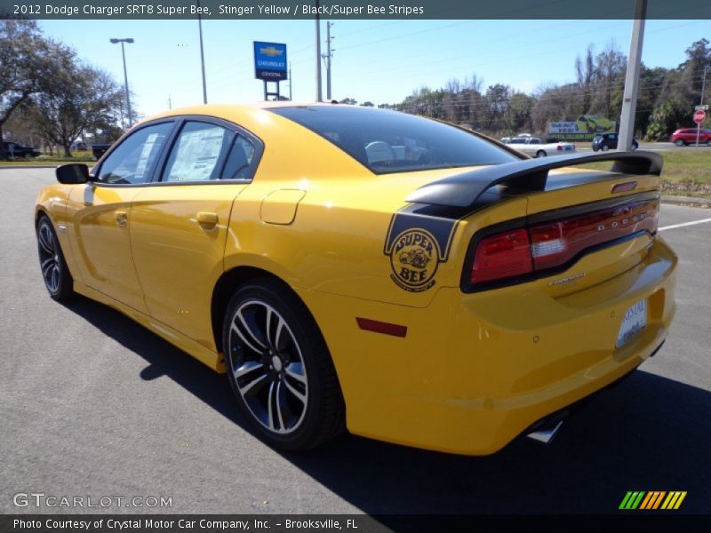 Stinger Yellow / Black/Super Bee Stripes 2012 Dodge Charger SRT8 Super Bee