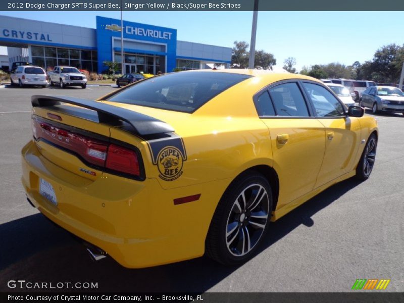 Stinger Yellow / Black/Super Bee Stripes 2012 Dodge Charger SRT8 Super Bee