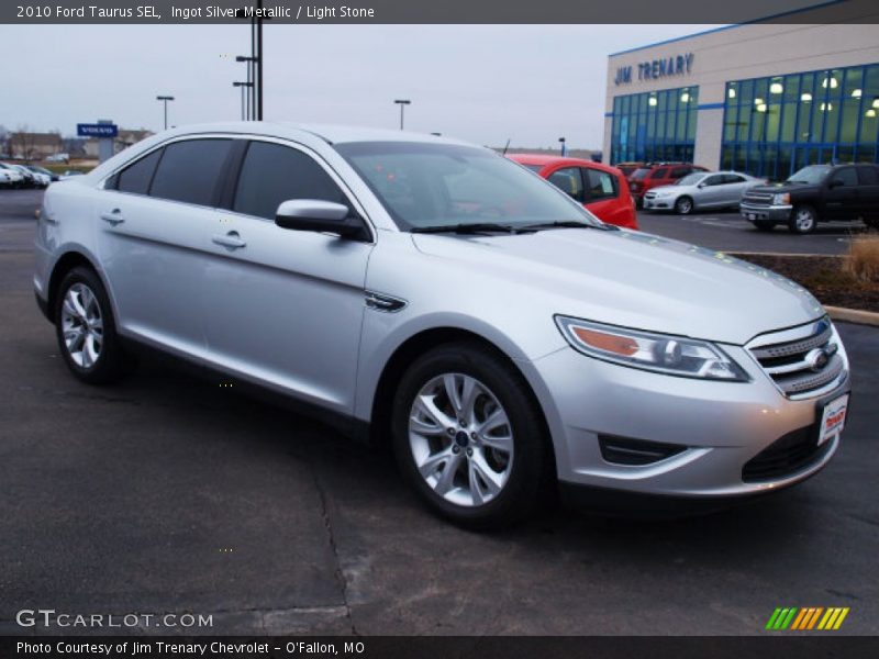 Ingot Silver Metallic / Light Stone 2010 Ford Taurus SEL