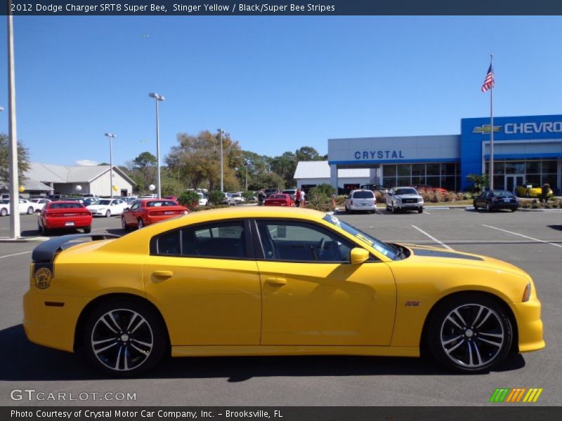 Stinger Yellow / Black/Super Bee Stripes 2012 Dodge Charger SRT8 Super Bee