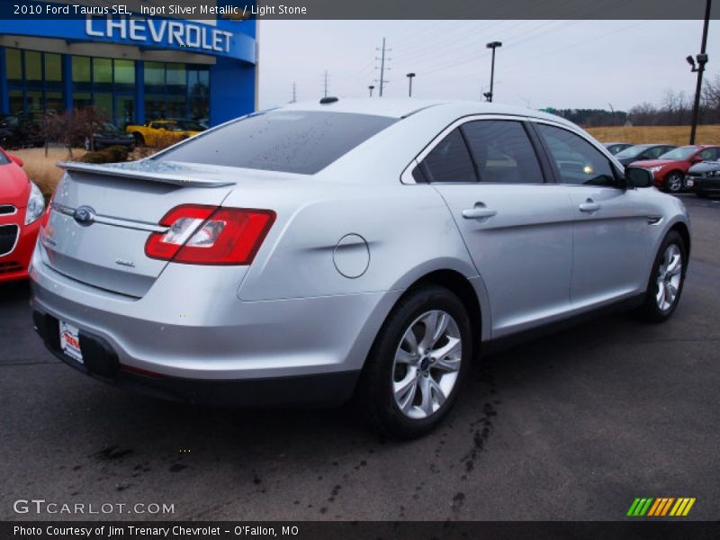Ingot Silver Metallic / Light Stone 2010 Ford Taurus SEL